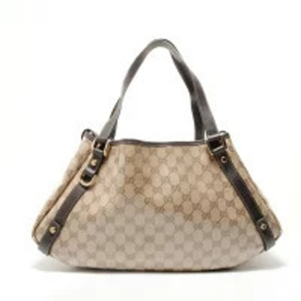 Gucci GG Crystal Abbey Tote Bag Beige Cream